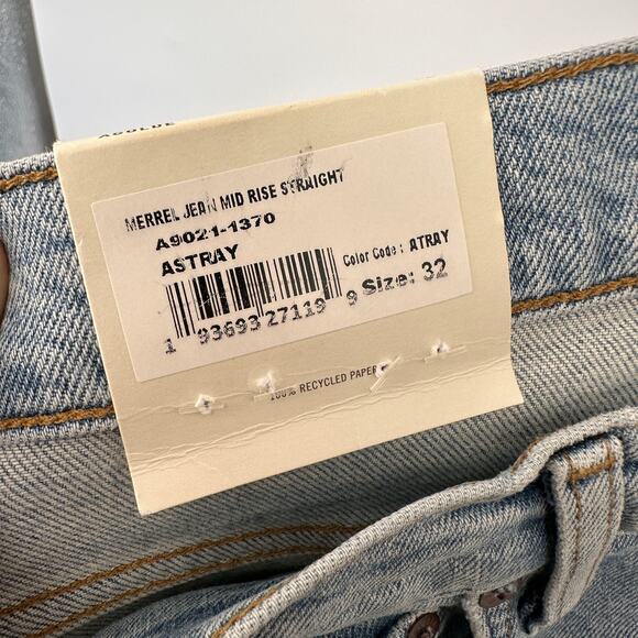 AGOLDE NWT Merrell Mid-Rise Straight Leg Denim Jeans in Astray // 32 - Picture 10 of 15